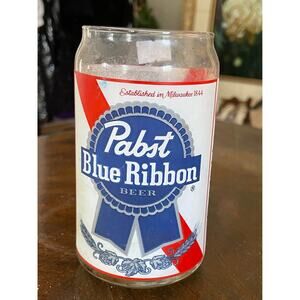 Pabst Blue Ribbon Beer Glass